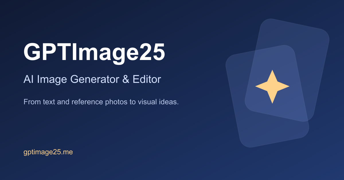 GPTImage25 — AI Image Generator & Editor